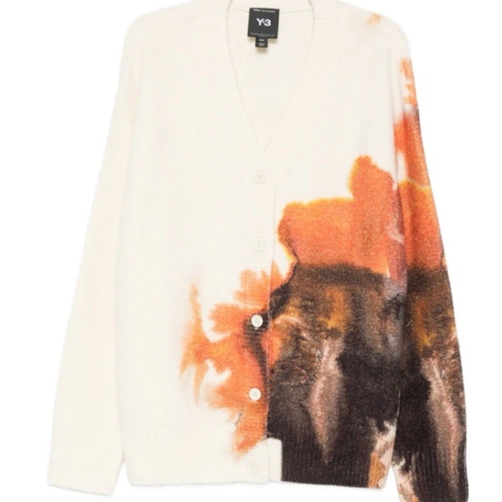 Y-3 Graphic Printed Cardigan